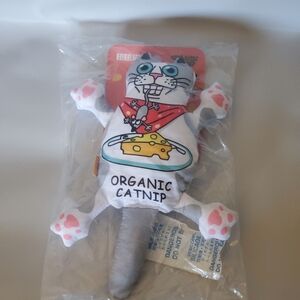 Ticat cat toy with organic catnip plush toy multicolored new